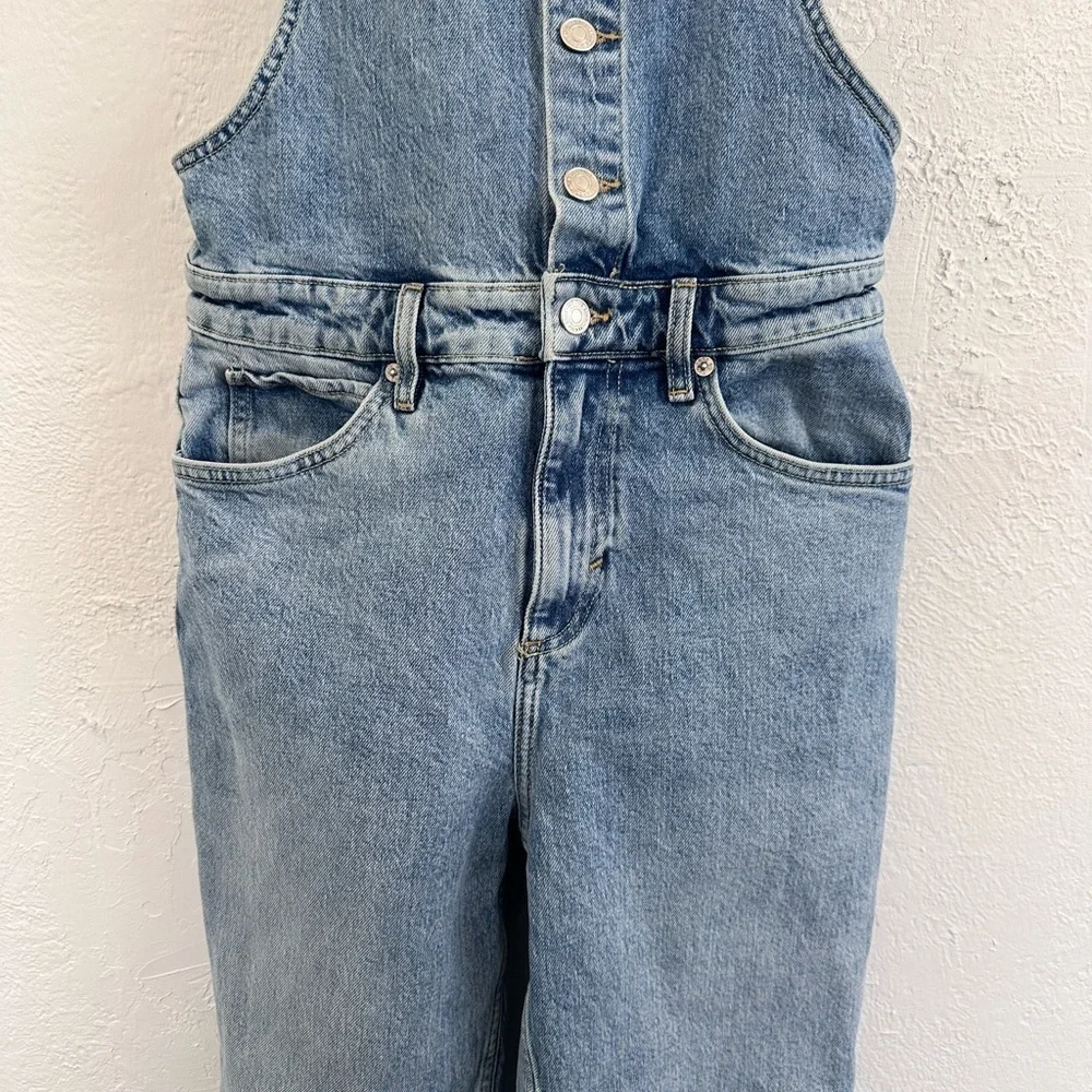 Free People We The Free Shelby Overall in Light Wash